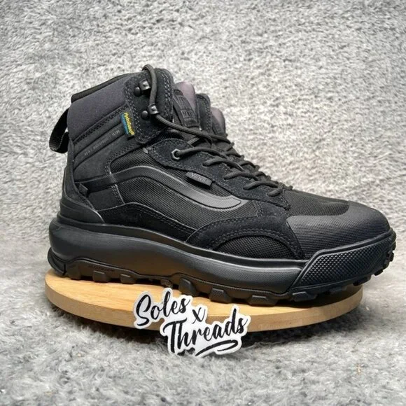 Vans MTE Crestline Waterproof Sneaker Boot Size 10 Men Black - Picture 2 of 6